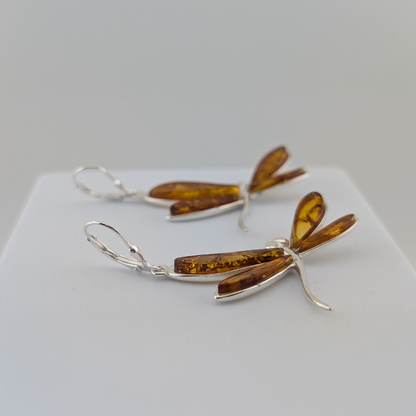 Fiery Devotion Dragonfly Earrings