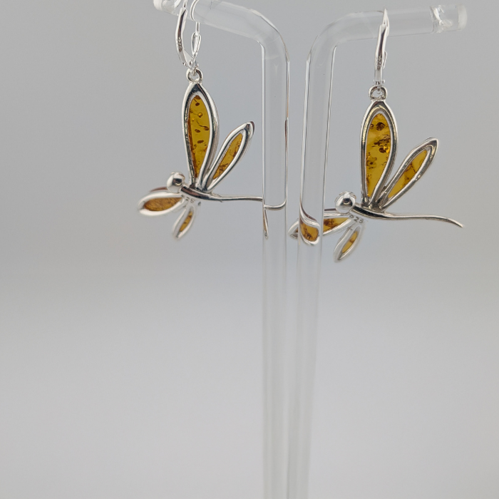 Fiery Devotion Dragonfly Earrings